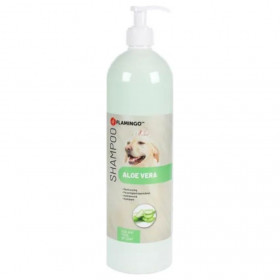 Хидратиращ шампоан с алое вера за кучета и кученца Flamingo ALOE VERA SHAMPOO 1L -  с дозатор за лесна употреба
